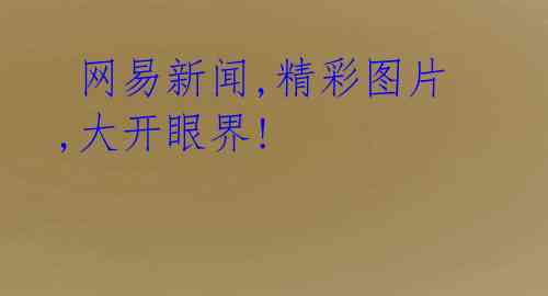 网易新闻,精彩图片,大开眼界!