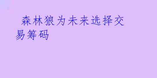 森林狼为未来选择交易筹码