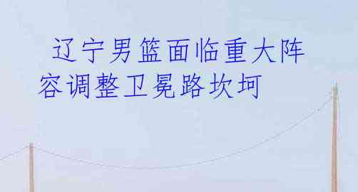 辽宁男篮面临重大阵容调整卫冕路坎坷