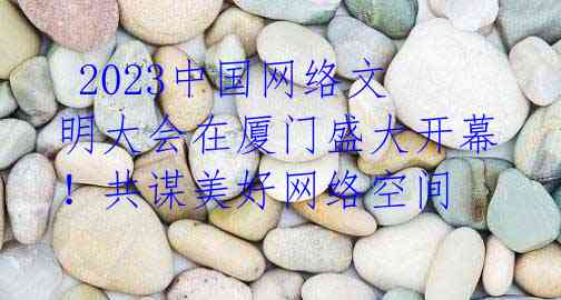 2023中国网络文明大会在厦门盛大开幕!共谋美好网络空间