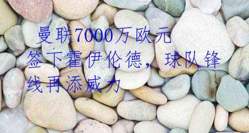 曼联7000万欧元签下霍伊伦德,球队锋线再添威力