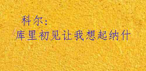 科尔: 库里初见让我想起纳什