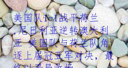 美国队1-1战平荷兰,尼日利亚逆转澳大利亚 美国队与荷兰队角逐上届冠亚军对决,最终以平局收场
