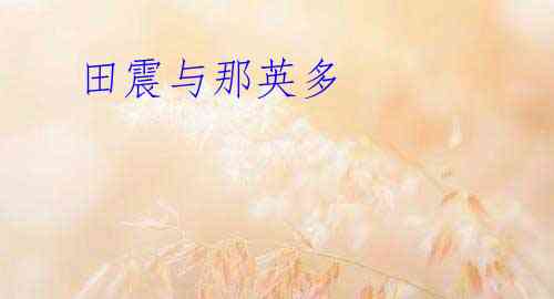  田震与那英多