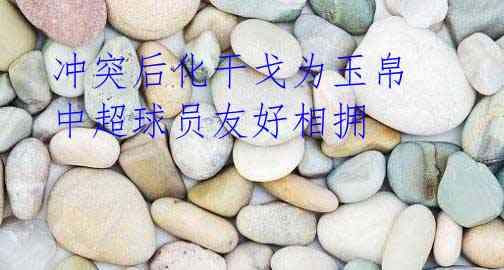 冲突后化干戈为玉帛 中超球员友好相拥