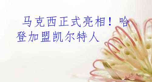 马克西正式亮相!哈登加盟凯尔特人