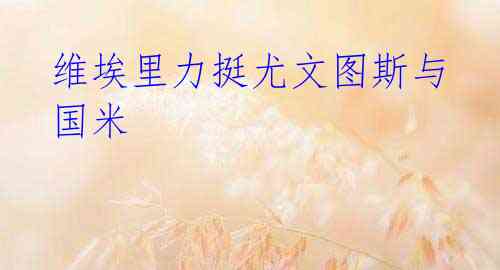 维埃里力挺尤文图斯与国米