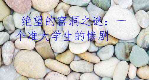 绝望的窑洞之谜:一个准大学生的惨剧