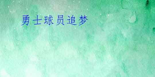  勇士球员追梦