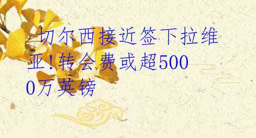 切尔西接近签下拉维亚!转会费或超5000万英镑