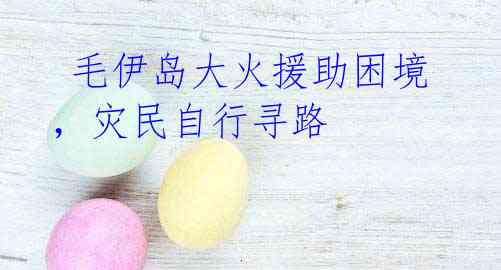 毛伊岛大火援助困境,灾民自行寻路