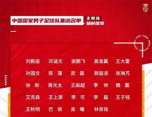 中国国家队公布新一期名单,上海海港8人入选