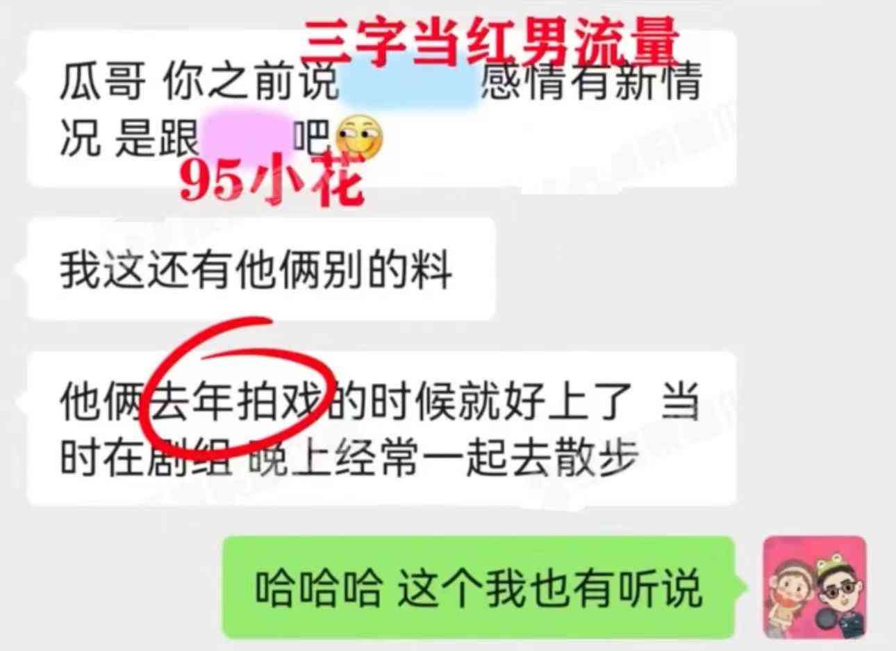 暑期男流量与95后小花秘密恋爱 网友热议
