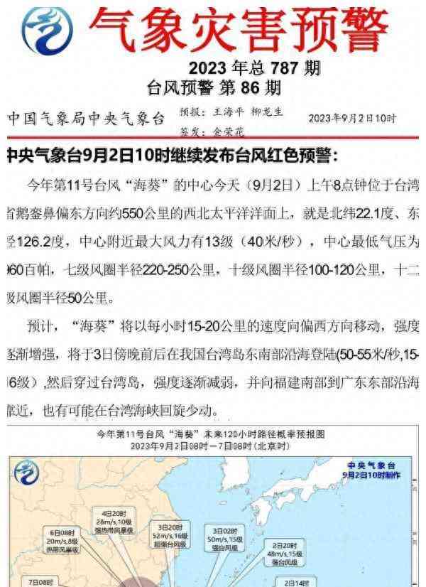 台风“海葵”加强迫近,山东广东将迎“双台风”袭击