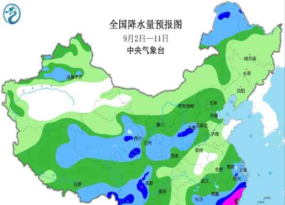 9月上旬全国降雨预报 新一轮台风暴雨冷空气齐袭