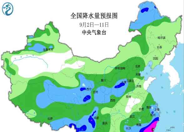 9月上旬全国降雨预报 新一轮台风暴雨冷空气齐袭 