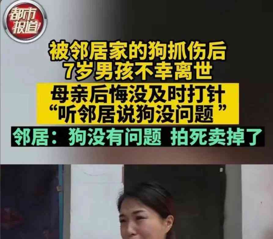 邻居狗抓伤后,7岁男童不幸离世!责任究竟在谁?
