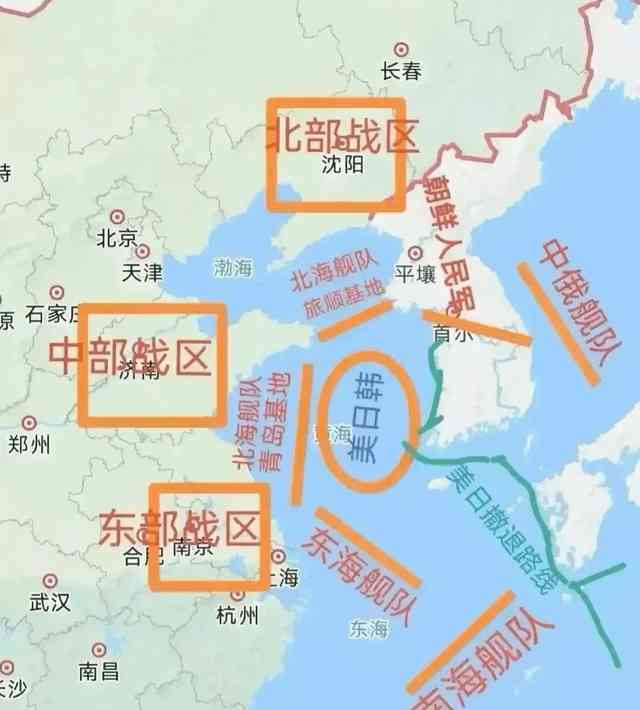 中国展示实力,东海黄海联手围堵美舰队