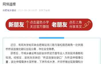 合肥桥梁安全无虞,专家证实网友质疑为误传
