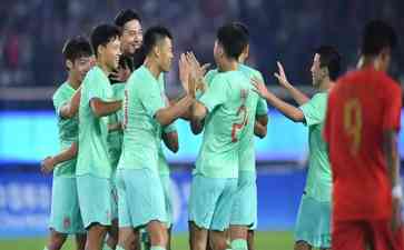 中国亚运男足四球胜缅甸,小组出线提前锁定