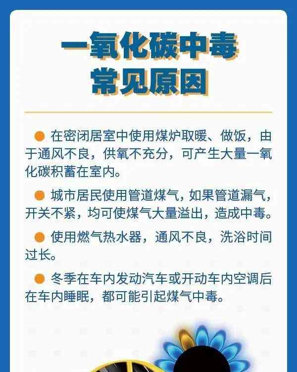 冬季保暖之际,谨防一氧化碳中毒!