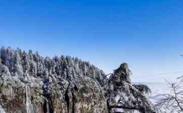  立冬后，四川眉山瓦屋山初次迎来飘雪 