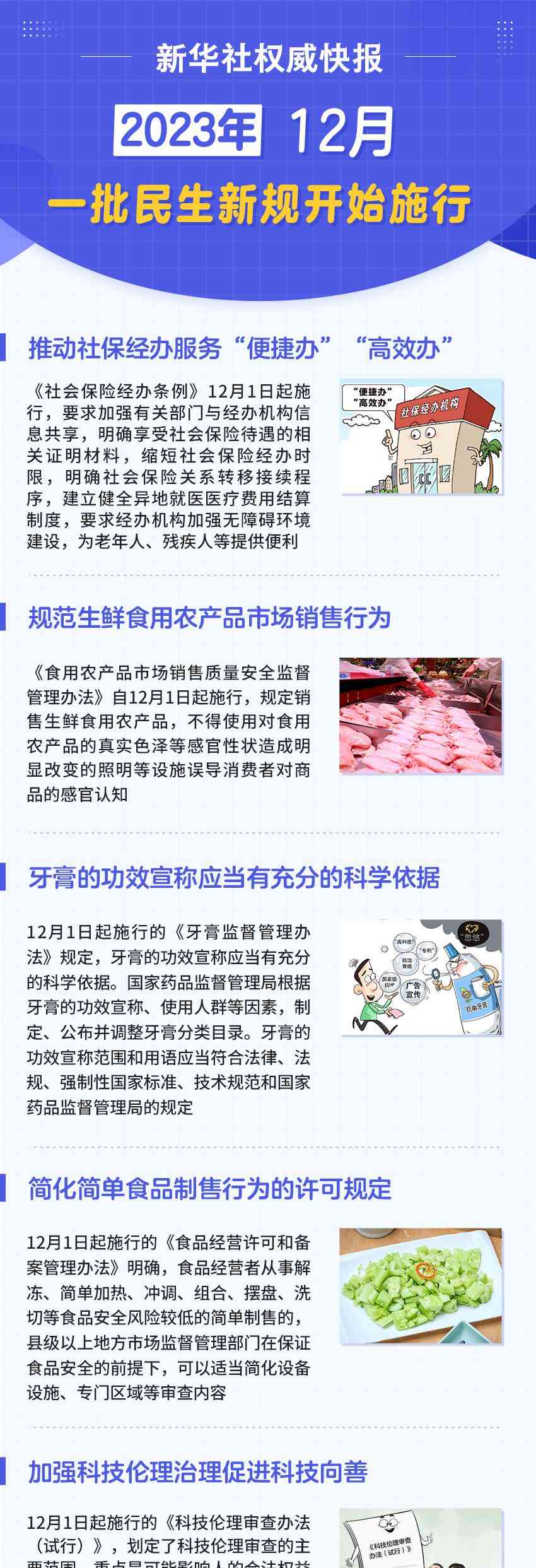 12月起,一批民生新规开始施行,让生活更便捷高效