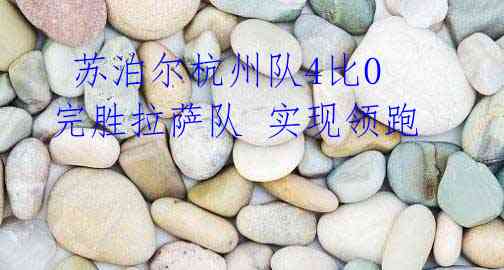 苏泊尔杭州队4比0完胜拉萨队 实现领跑