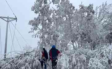 暴雪中的电力抢修:20小时,万家灯火